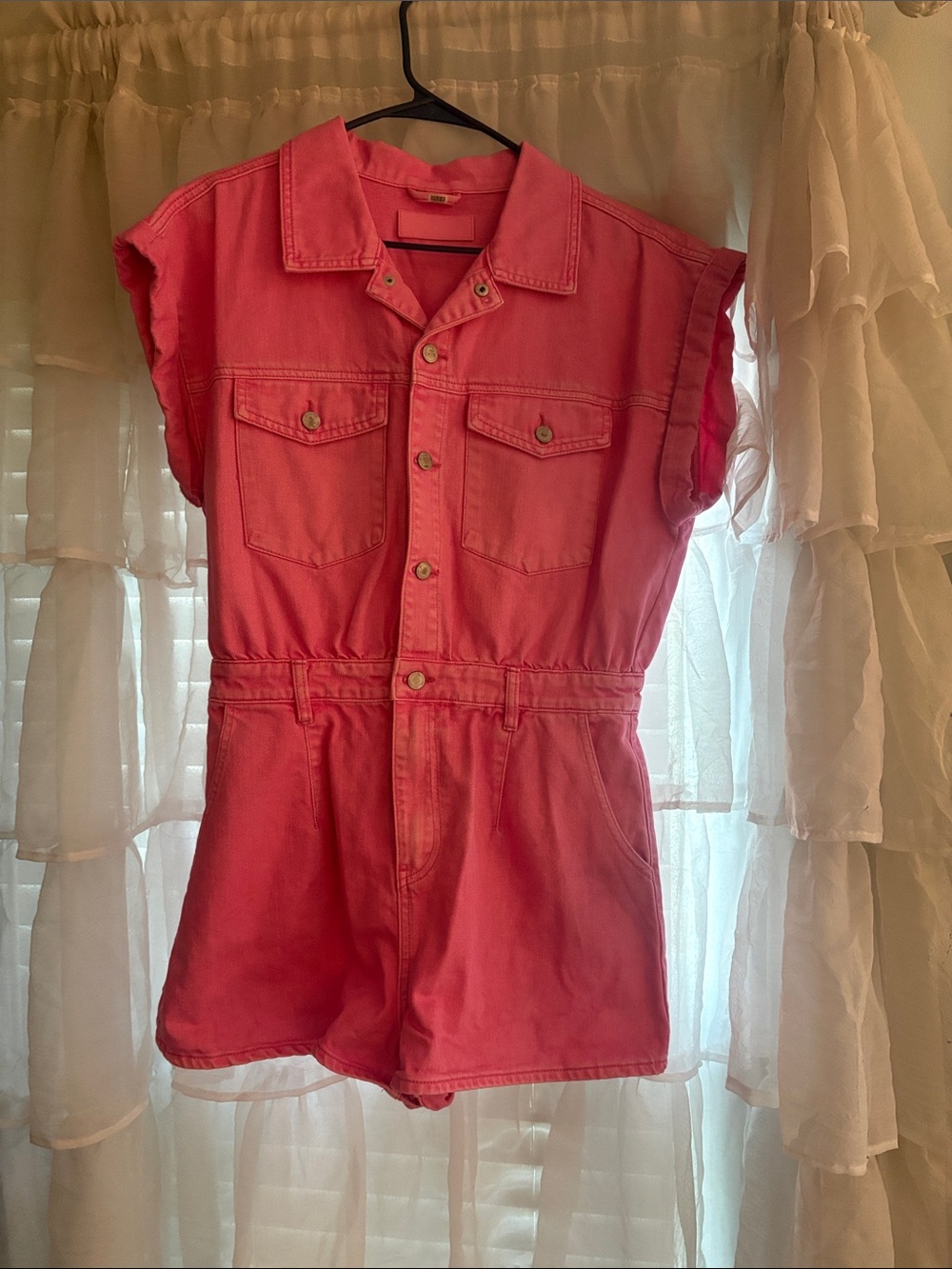 NWOT Blank NYC Pink denim romper